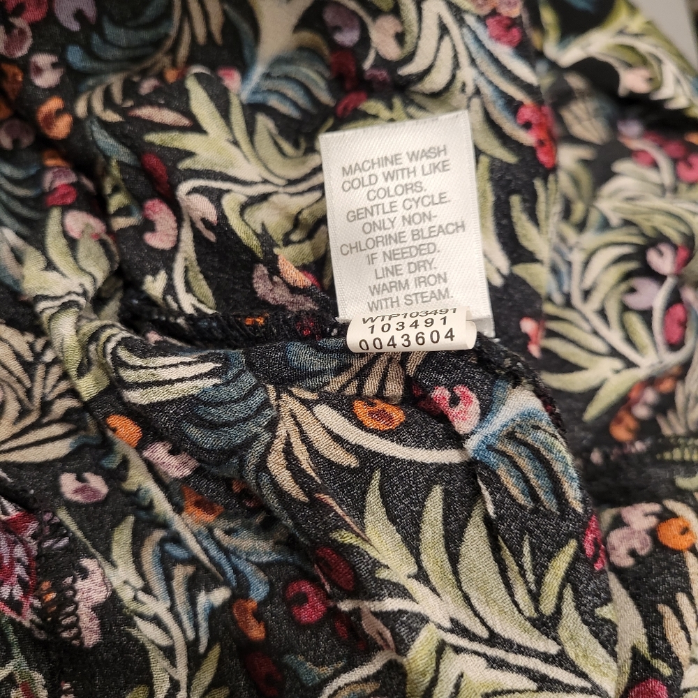 J.Jill Women's Floral Paisley Boho Tunic Top Size M - Picture 8 of 8